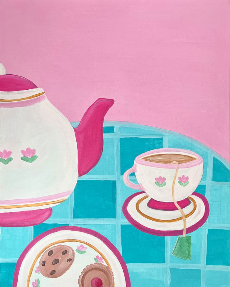High Tea Paint & Sip with Turquoise Cafe