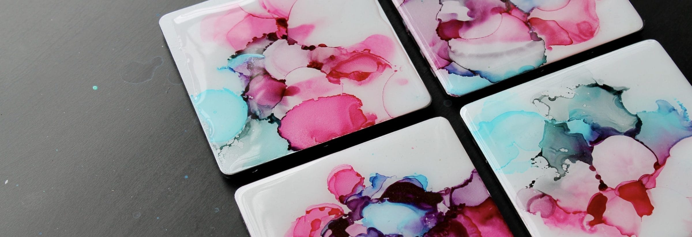 Alcohol Ink Coasters