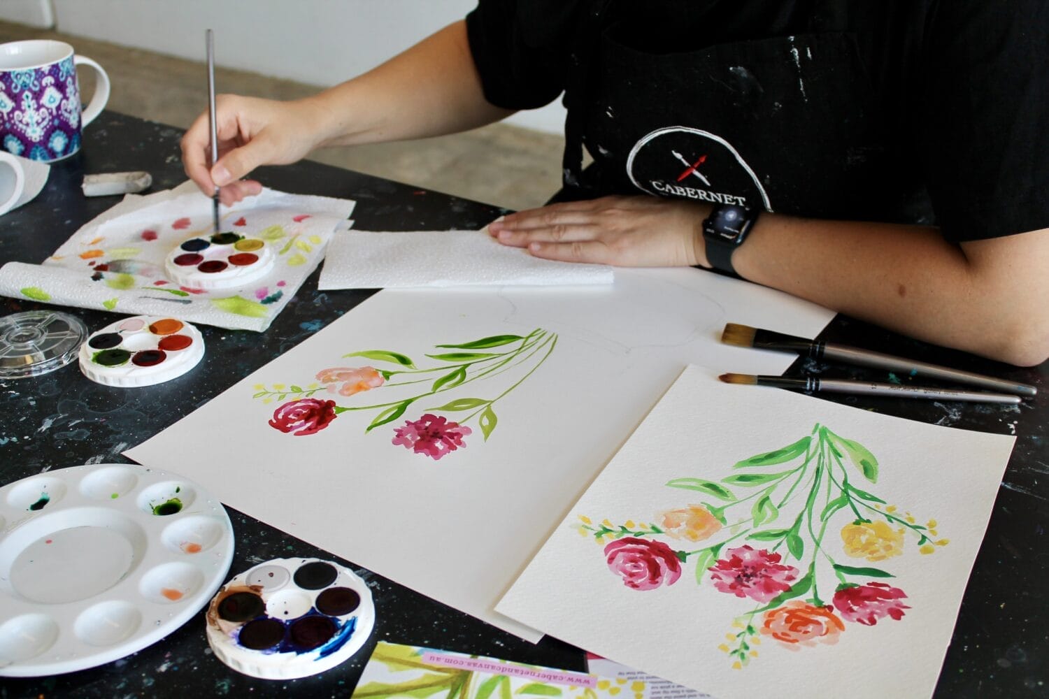 Watercolour & Wine